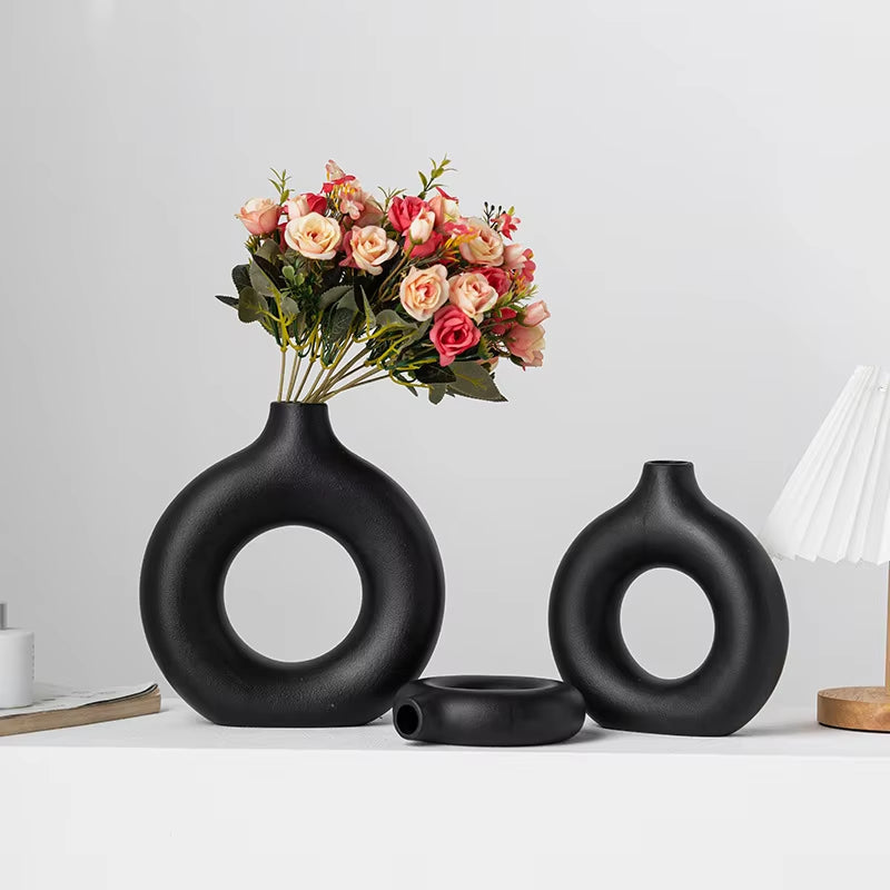 White Flower Vase