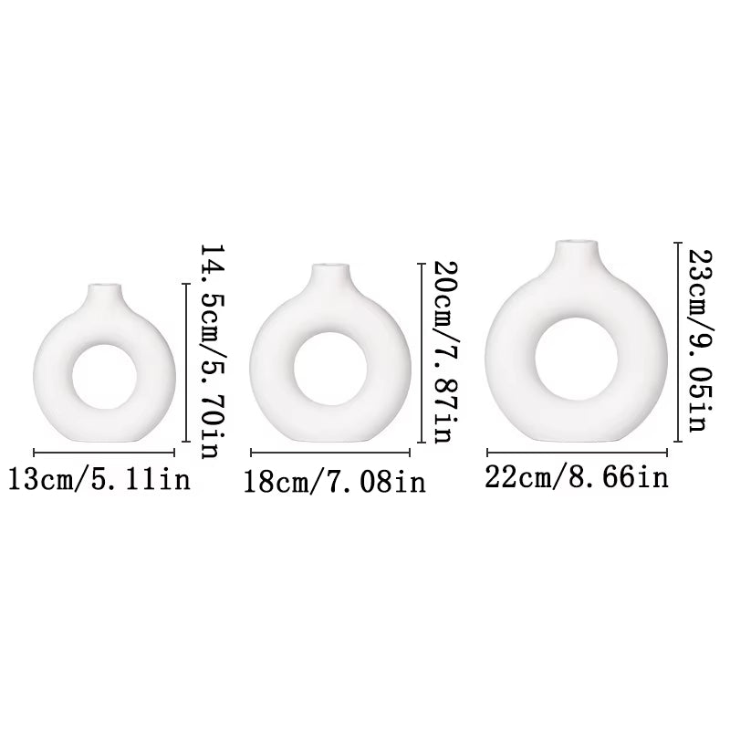 White Flower Vase